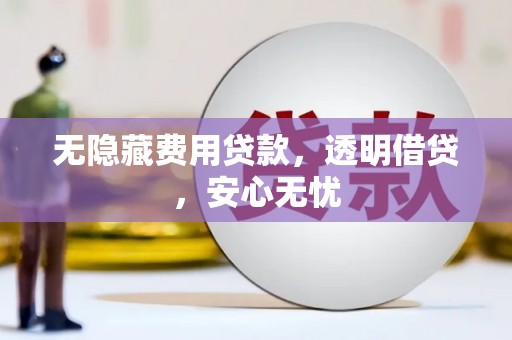 丰滨无隐藏费用贷款，透明借贷，安心无忧