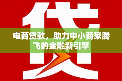 丰滨电商贷款，助力中小商家腾飞的金融新引擎