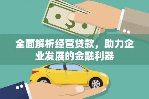 丰滨全面解析经营贷款，助力企业发展的金融利器