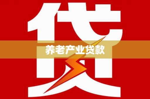 丰滨养老产业贷款