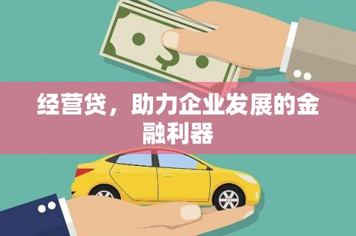 丰滨经营贷，助力企业发展的金融利器