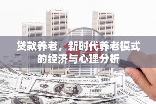 丰滨贷款养老，新时代养老模式的经济与心理分析
