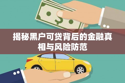 丰滨揭秘黑户可贷背后的金融真相与风险防范