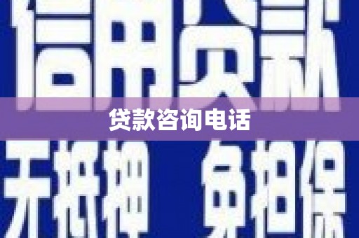 丰滨贷款咨询电话