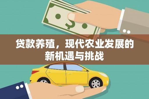 丰滨贷款养殖，现代农业发展的新机遇与挑战