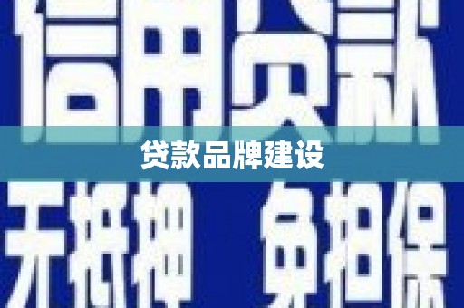 丰滨贷款品牌建设