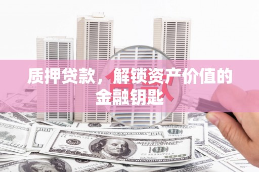 丰滨质押贷款，解锁资产价值的金融钥匙