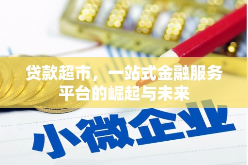 丰滨贷款超市，一站式金融服务平台的崛起与未来