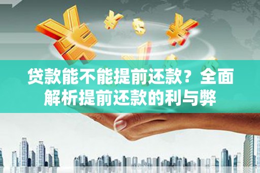 丰滨贷款能不能提前还款？全面解析提前还款的利与弊
