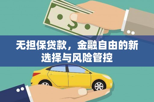 丰滨无担保贷款，金融自由的新选择与风险管控