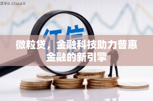 丰滨微粒贷，金融科技助力普惠金融的新引擎