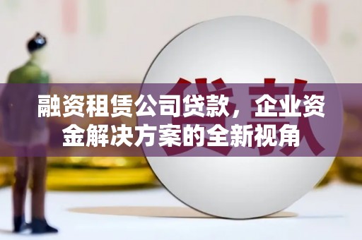 丰滨融资租赁公司贷款，企业资金解决方案的全新视角