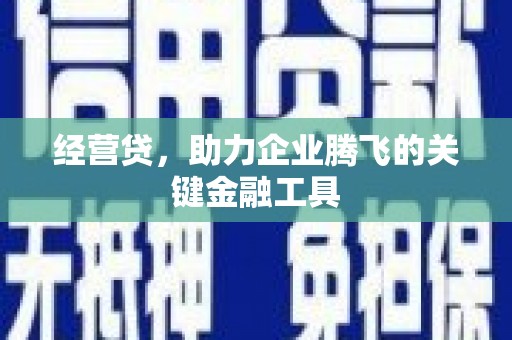 丰滨经营贷，助力企业腾飞的关键金融工具
