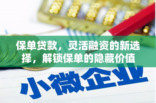 丰滨保单贷款，灵活融资的新选择，解锁保单的隐藏价值