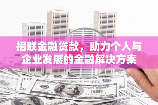 丰滨招联金融贷款，助力个人与企业发展的金融解决方案