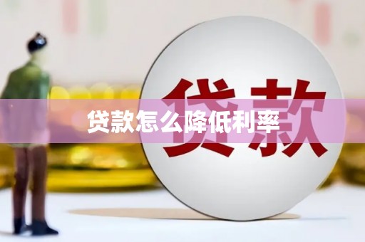 丰滨贷款怎么降低利率