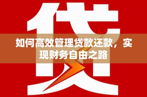 丰滨如何高效管理贷款还款，实现财务自由之路