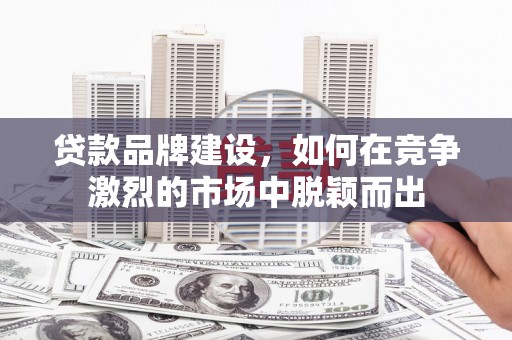 丰滨贷款品牌建设，如何在竞争激烈的市场中脱颖而出