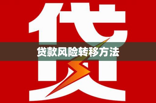 丰滨贷款风险转移方法