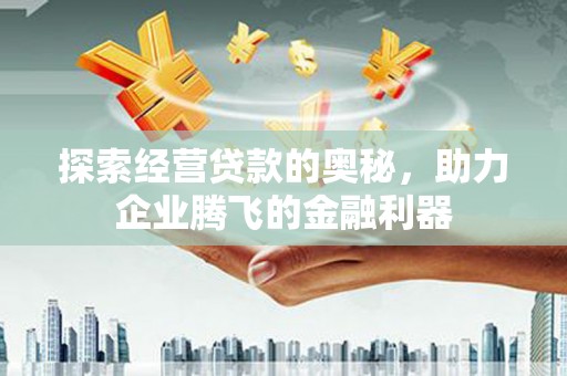 丰滨探索经营贷款的奥秘，助力企业腾飞的金融利器
