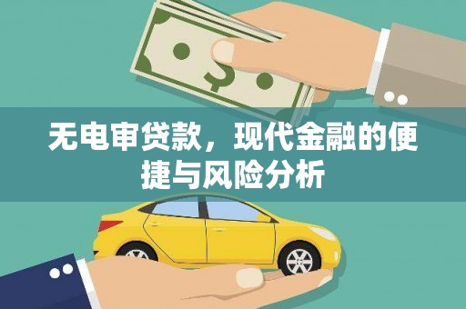 丰滨无电审贷款，现代金融的便捷与风险分析