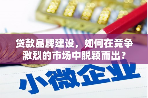 丰滨贷款品牌建设，如何在竞争激烈的市场中脱颖而出？