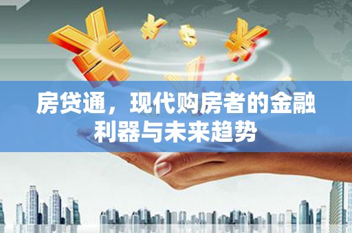 丰滨房贷通，现代购房者的金融利器与未来趋势