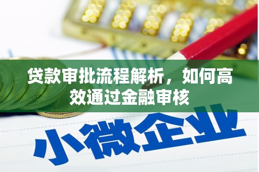 丰滨贷款审批流程解析，如何高效通过金融审核