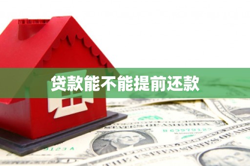 丰滨贷款能不能提前还款