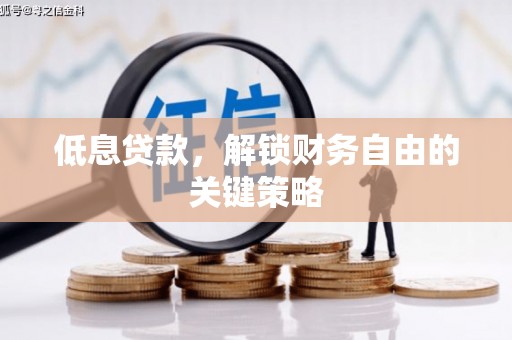 丰滨低息贷款，解锁财务自由的关键策略