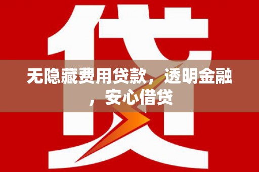 丰滨无隐藏费用贷款，透明金融，安心借贷