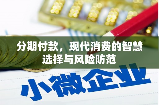 丰滨分期付款，现代消费的智慧选择与风险防范