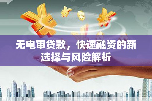 丰滨无电审贷款，快速融资的新选择与风险解析