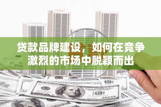 丰滨贷款品牌建设，如何在竞争激烈的市场中脱颖而出
