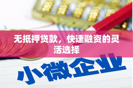 丰滨无抵押贷款，快速融资的灵活选择