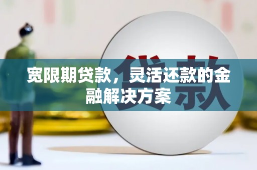 丰滨宽限期贷款，灵活还款的金融解决方案