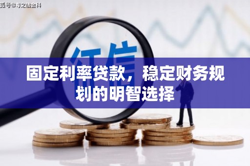 丰滨固定利率贷款，稳定财务规划的明智选择