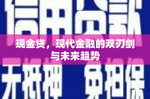 丰滨现金贷，现代金融的双刃剑与未来趋势