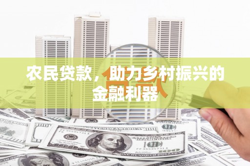 丰滨农民贷款，助力乡村振兴的金融利器