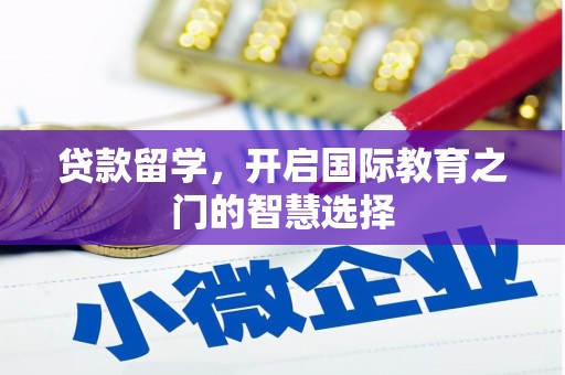 丰滨贷款留学，开启国际教育之门的智慧选择