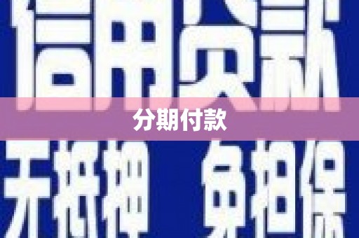 丰滨分期付款