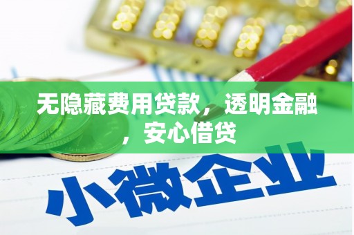丰滨无隐藏费用贷款，透明金融，安心借贷