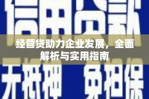 丰滨经营贷助力企业发展，全面解析与实用指南
