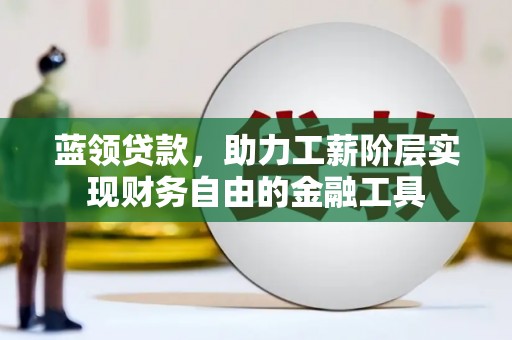 丰滨蓝领贷款，助力工薪阶层实现财务自由的金融工具
