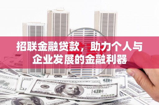 丰滨招联金融贷款，助力个人与企业发展的金融利器