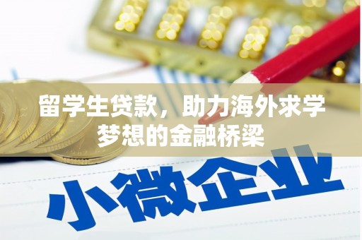 丰滨留学生贷款，助力海外求学梦想的金融桥梁