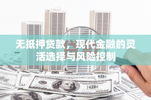 丰滨无抵押贷款，现代金融的灵活选择与风险控制
