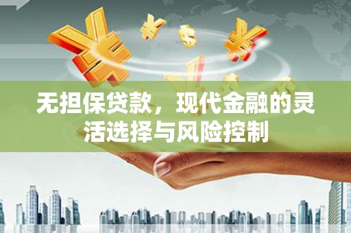 丰滨无担保贷款，现代金融的灵活选择与风险控制