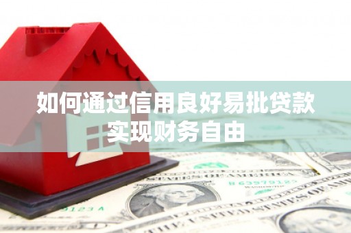 丰滨如何通过信用良好易批贷款实现财务自由