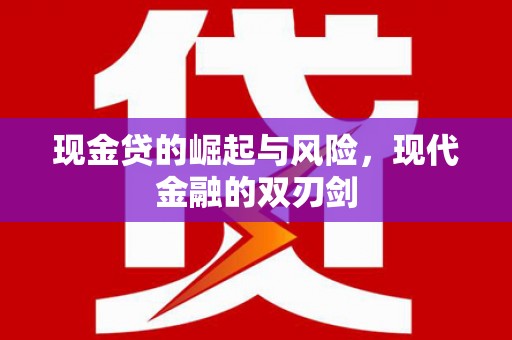 丰滨现金贷的崛起与风险，现代金融的双刃剑